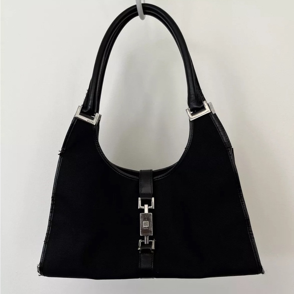 Vintage Gucci Jackie Bardot Nylon Shoulder Bag